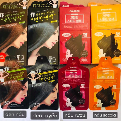 Dầu gội phủ bạc nhuộm Thảo dược Pyeonan - Hàn Quốc